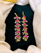 Heart Shapped pink Jadau Maatilu - MT004